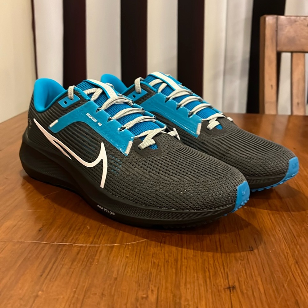 Nike Air Pegasus 40 NFL Carolina Panthers shoes sneakers DZ6010 001 Mens Size 9